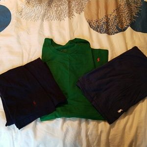 Three polo tee shirts